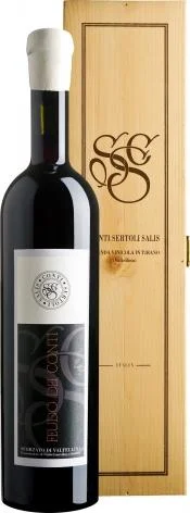 Вино Conti Sertoli Salis Feudo dei Conti    wooden box  Феудо дей Конти  в деревянной коробке 2004 750 мл