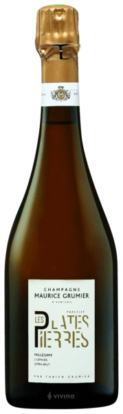 Шампанкое Champagne Maurice Grumier Les Plates Pierres  Шампань Морис Грумье Лес Платес Пьеррес 2015  750 мл 12,5%