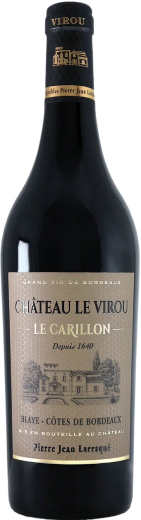 Вино Chateau Virou  Le Carillon Rouge Blaye Cotes de Bordeaux  AOC  750 мл