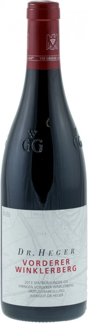 Вино Weinhaus Heger  Ihringer Vorderer Winklerberg Spatburgunder GG  Вайнхауз Хегер  Ирингер Вордерер Винклерберг Шпетбургундер ГГ 2013 750 мл