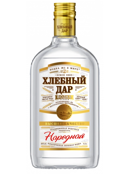 Водка Хлебный дар Народная 500 мл