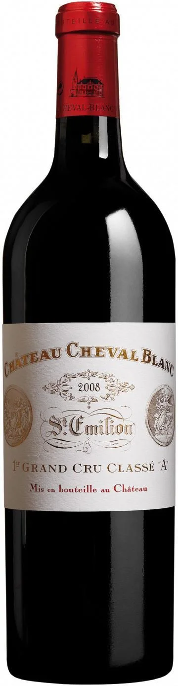 Вино Chateau Cheval Blanc St-Emilion AOC 1-er Grand Cru Classe Шато Шеваль Блан Сент-Эмилион 2008 750 мл