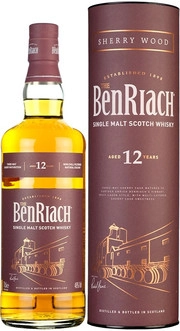 Виски Benriach Sherry Wood  12 Years Old  in tube 700 мл