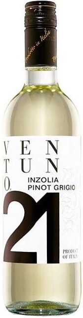 Вино  Ventuno 21  Inzolia Pinot Grigio   2021  750 мл