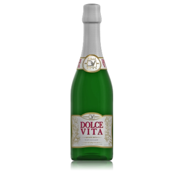 Игристое вино Дольче Вита полусладкое (белая этикетка) 750 мл