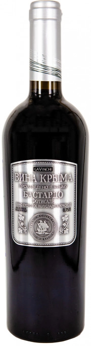 Вино Винный Дом Фотисталь  серия Вина Крыма  Бастардо  Каберне красное полусладкое 750 мл