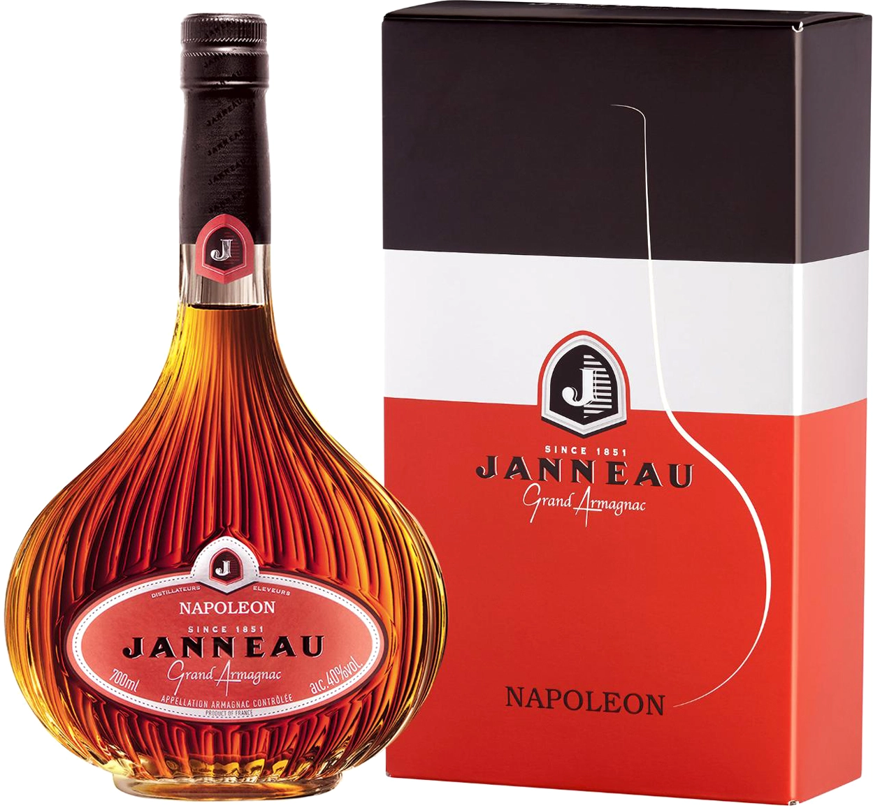 Арманьяк Armagnac Janneau Napoleon in metal gift box 700 мл