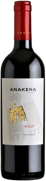 Вино Anakena Merlot   2018 750 мл