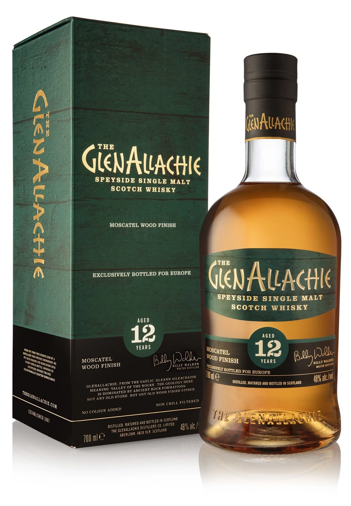 Виски The  GlenAllachie 12 Year Old Moscatel Wood Finish   700 мл  48%