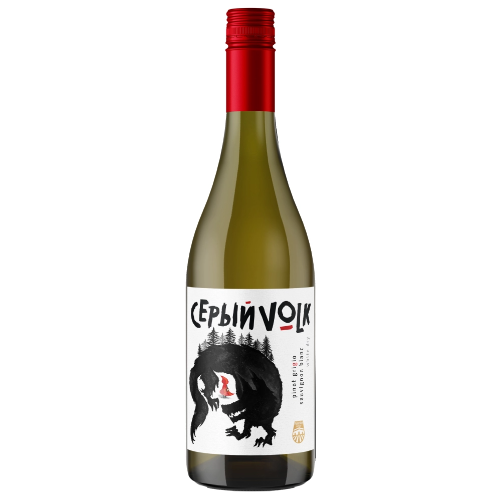 Вино Агора Серый Волк  белое сухое  2023  750 мл 12 %