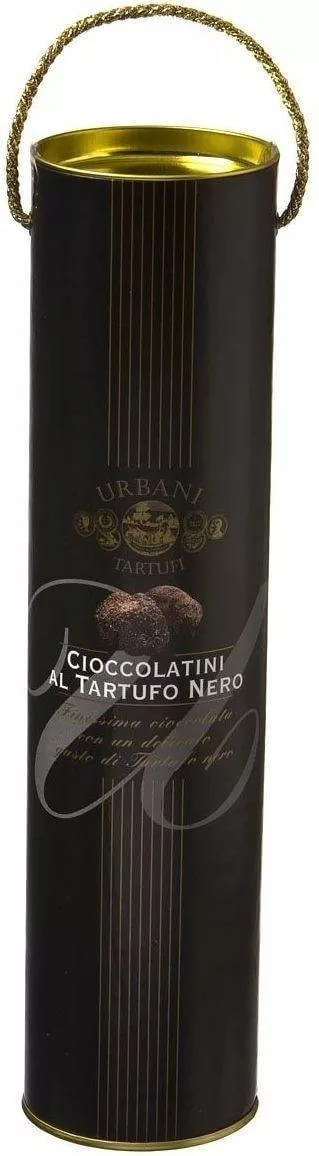 Шоколад Urbani Tartufi Cioccolatini Al Tartufo Nero in tube  Урбани Тартуфи  с черным трюфелем в тубе 200г