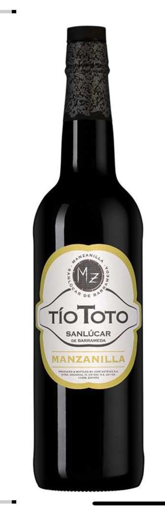 Херес Tio Toto Sanlúcar de Barrameda Manzanilla 2021  750 мл