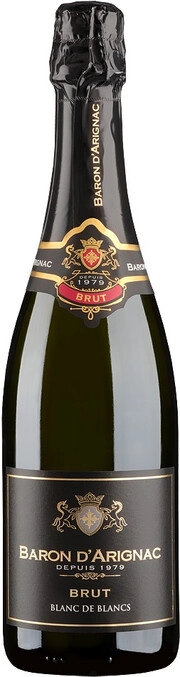 Игристое вино Baron d'Arignac Brut Blanc de Blancs 750 мл