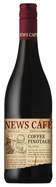 Вино News Café Coffee Pinotage Western Cape WO 2024  750 мл