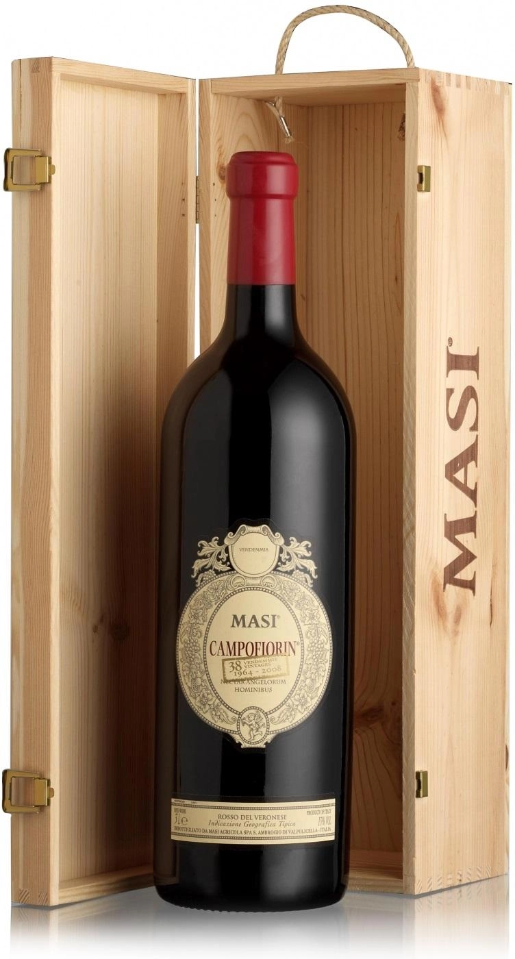 Вино Masi, "Campofiorin", Rosso del Veronese IGT "Кампофиорин", в подарочном деревянном футляре  2014  3000 мл