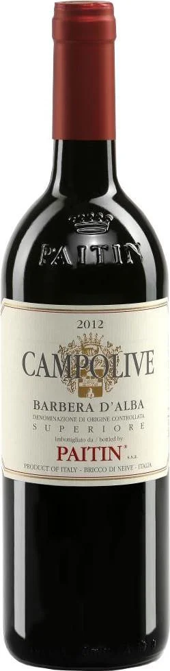 Вино Paitin, "Campolive", Barbera D’Alba Superiore DOC, 2012/Вино Пайтин, "Камполиве", Барбера д’Альба, 2012, 0,75