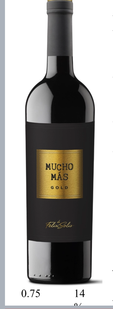Вино Felix Solis  Mucho Mas   Gold 750 мл 13%