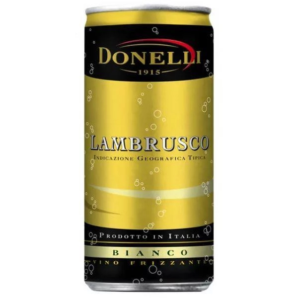 Вино игристое Donelli Lambrusco dell’Emilia IGT white semisweet in tin can  200 мл