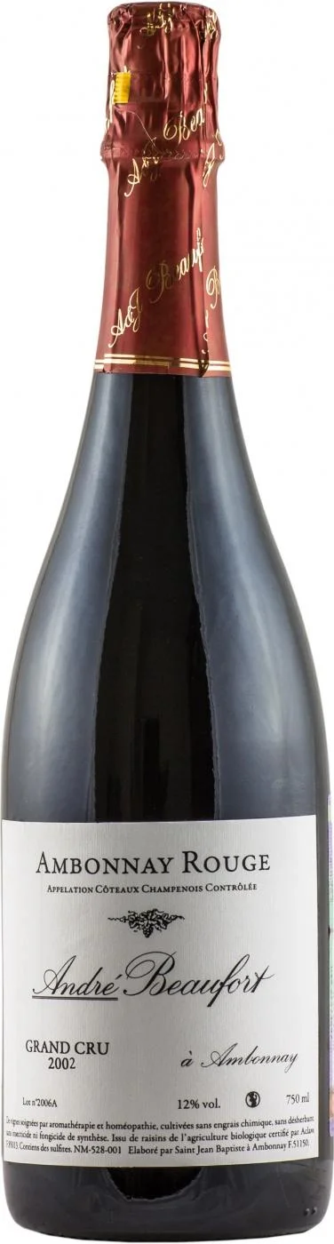Вино Andre Beaufort Ambonnay Rouge Grand Cru - Андре Бофор Амбонэ Руж Гран Крю 750 мл