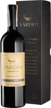 Вино Golan Heights Yarden Bar'on Vineyard Cabernet Sauvignon gift box 2019 750 мл 15%