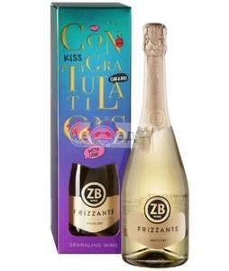 Игристое вино   ZB Frizzante  White Dry  gift box  750 мл
