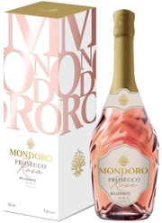 Игристое вино   Mondoro Prosecco Rose gift box  750 мл