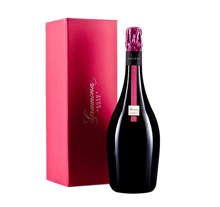 Игристое вино Gramona Argent Rose Brut Nature gift box  2022  750 мл