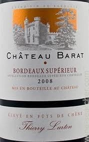 Вино Château Barat (eleve en fut de chene) Bordeaux Superieur AOC dry  2013 750 мл