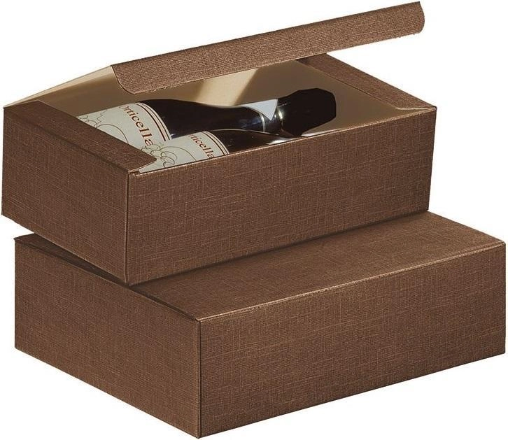 Подарочная упаковка Scotton Unica  Seta Marrone  for 2 bottles  Скоттон Уника  Сета Марроне  на 2 бутылки
