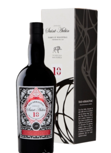 Арманьяк  Armagnac Saint-Aubin Age 10, в подарочной упаковке 700 мл