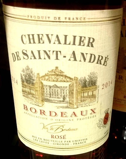 Вино Chevalier de Saint-Andre   Bordeaux АОC  rose dry 2018  750 мл