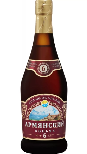Коньяк  Веди Алко  Армянский  6-летний   250 мл