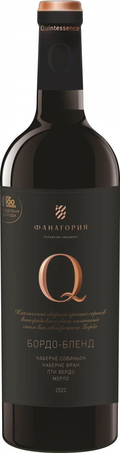 Вино Фанагория Формула Q Q Бордо-бленд  750 мл  13,5%