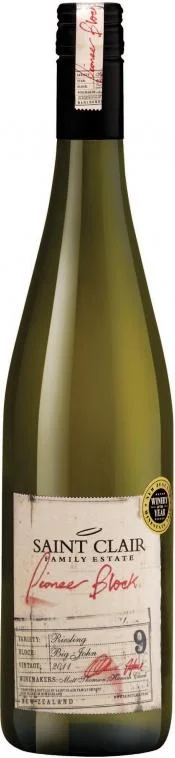 Вино Saint Clair,  Pioneer Block 9 Big John Riesling Пайаниа Блок 9 Биг Джон Рислинг (сахар: 48,3 г/л) 2010 0.75