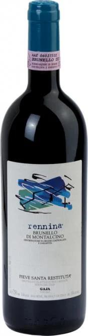 Вино Gaja, Pieve Santa Restituta, Rennina, Brunello di Montalcino, Гайя, Пиеве Санта Реститута, Реннина, Брунелло ди Монтальчино, 1996, 375 мл