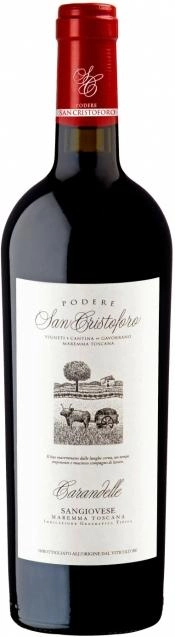 Вино Podere San Cristoforo Carandelle Maremma Toscana IGT Подере Сан Кристофоро Каранделле  Маремма Тоскана IGT 2015 750 мл