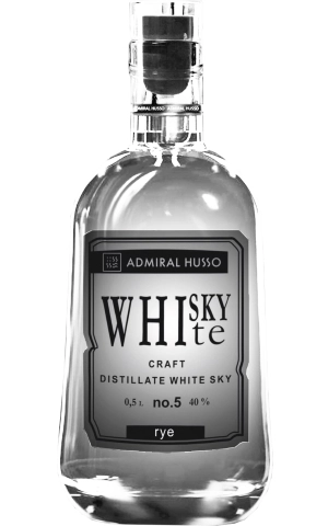 Дистиллят   Admiral Husso White   Sky  Адмирал Хьюссо Уайт Скай  ржаной 500  мл