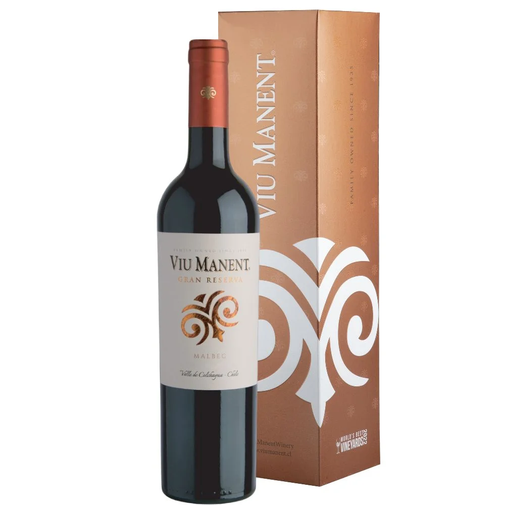 Вино Viu Manent Malbec Gran Reserva gift box  2022  750 мл 14%