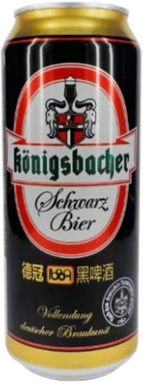Пиво Konigsbacher Schwarz Bier Кенигсбахер Шварц Бир ж/б 500 мл