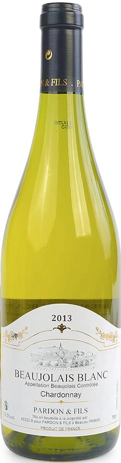 Вино Pardon & Fils Пардон э Фис Beaujolais Blanc Божоле Блан 2013 750 мл