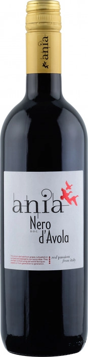 Вино "Ania" Trebbiano Nero d'Avola, Sicilia IGT  "Аниа" Неро д'Авола   750 мл