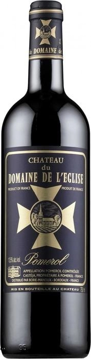 Вино Chateau du Domaine de l'Eglise  Pomerol AOC  2018 750 мл 13%