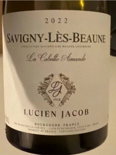 Вино Lucien Jacob Savigny-les-Beaune La Cabotte Aimande AOC  2023  375 мл