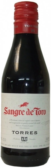Вино  Torres Sangre de Toro  Original   2018 187  мл