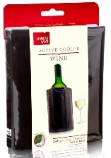 Охладительная рубашка VacuVin RI Wine Cooler Black,  для вина 0,75л цвет: черный