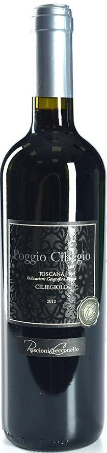 Вино Rascioni&Cecconello Poggio Ciliegio  IGT Toscana   Рашиони энд Чекконелло Поджио Чильеджио 2015 750 мл