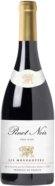 Вино Les Mougeottes Pinot Noir Pays d'Oc IGP Ле Мужотт Пино Нуар 2019 750 мл