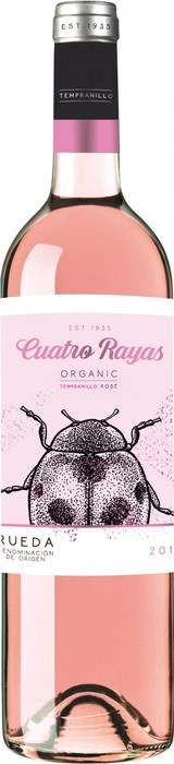 Вино Cuatro Rayas  "Organic" Tempranillo Rose  Rueda DO    2019  750 мл