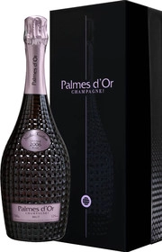Вино Nicolas Feuillatte Palmes D'Or Brut Rose Пальм Д'Ор Брют Розе,в подарочной коробке 2006 750 мл