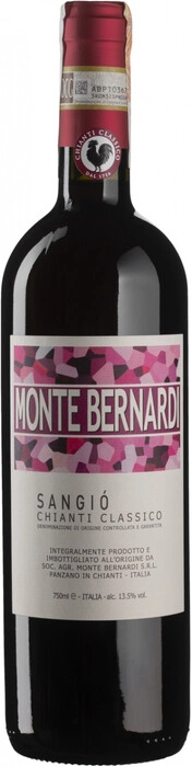 Вино Monte Bernardi  Sangio  Chianti Classico Монте Бернарди  Сангио  Кьянти Классико  2021 750 мл  12,5%